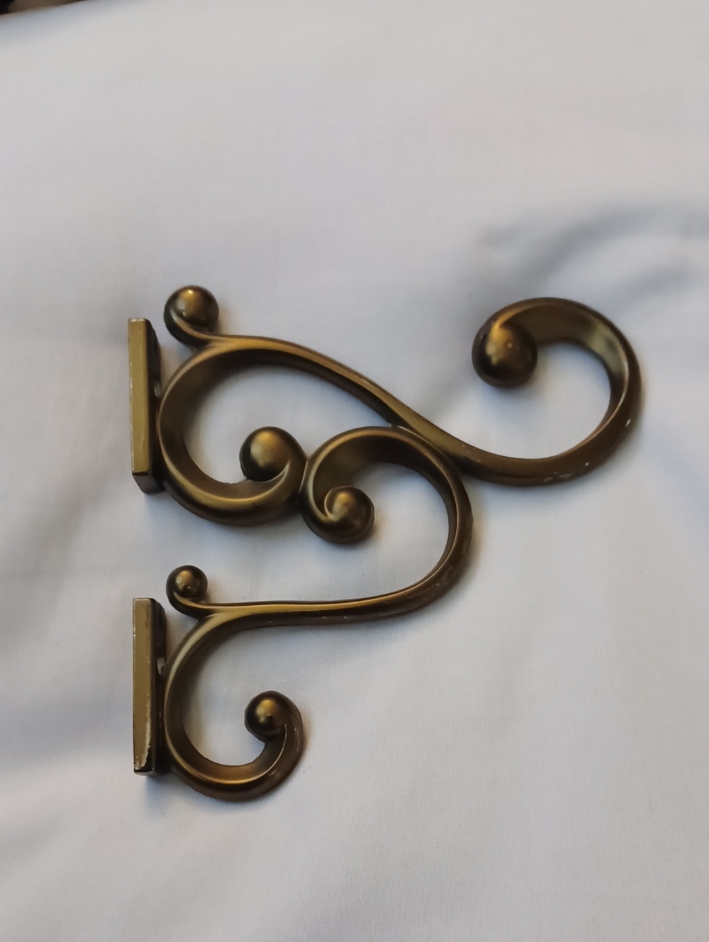 4/$30 Bronze -Tone Decorative Metal Hook